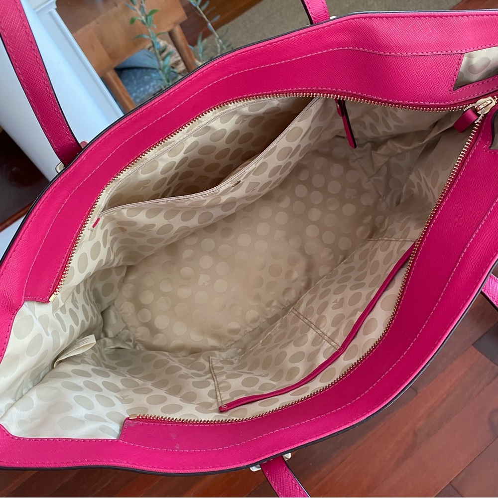 KATE SPADE ♠️ Pink Saffiano Leather Tote - Picture 4 of 7